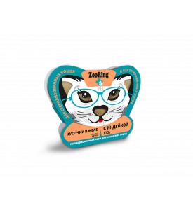 ZooRing, для кошек/котов стерил/кастрир. с индейкой в желе